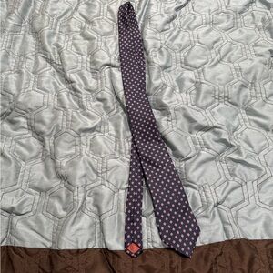 Yves Saint Laurent YSL Blue Multicolor 100% Silk Neck Tie Neckwear Made In USA